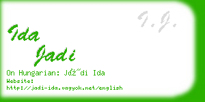 ida jadi business card